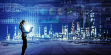 Smart factory concept. Internet of Things. Information Communication Technology.