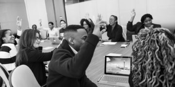 Photo by Christina Morillo from Pexels: https://www.pexels.com/photo/grayscale-photo-of-group-of-people-raises-hands-1181344/