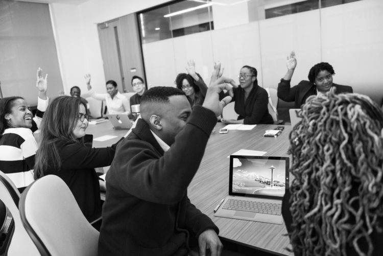 Photo by Christina Morillo from Pexels: https://www.pexels.com/photo/grayscale-photo-of-group-of-people-raises-hands-1181344/