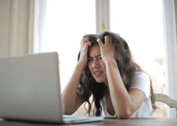 Photo by Andrea Piacquadio from Pexels: https://www.pexels.com/photo/woman-in-white-shirt-showing-frustration-3807738/