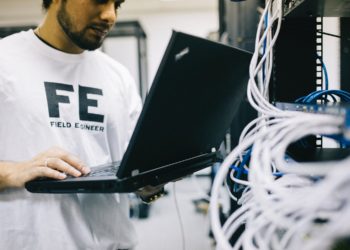 Photo by Field Engineer from Pexels: https://www.pexels.com/photo/serious-ethnic-field-engineer-examining-hardware-and-working-on-laptop-442152/