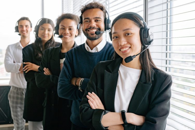 Photo by Yan Krukau from Pexels: https://www.pexels.com/photo/happy-call-center-agents-looking-at-camera-8867482/