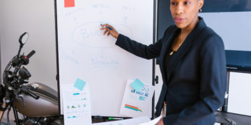 Photo by RODNAE Productions from Pexels: https://www.pexels.com/photo/woman-presenting-on-a-white-board-7414040/