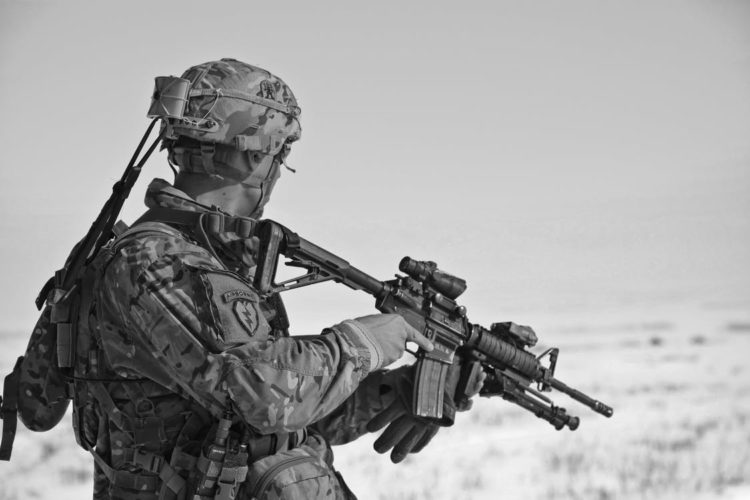 Photo by Pixabay from Pexels: https://www.pexels.com/photo/soldier-aiming-rifle-41161/
