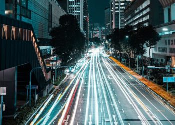 Photo by ethan p: https://www.pexels.com/photo/light-trails-on-street-in-city-13177506/