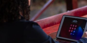 Photo by Felipe Balduino: https://www.pexels.com/photo/a-person-looking-at-a-tablet-screen-with-password-9578527/