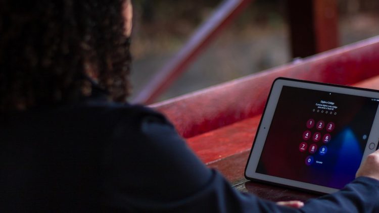 Photo by Felipe Balduino: https://www.pexels.com/photo/a-person-looking-at-a-tablet-screen-with-password-9578527/