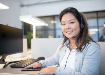 Photo by Kampus Production from Pexels: https://www.pexels.com/photo/woman-sitting-behind-a-table-working-as-call-center-agent-8204396/