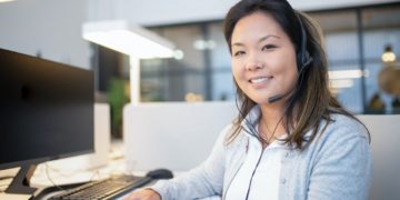 Photo by Kampus Production from Pexels: https://www.pexels.com/photo/woman-sitting-behind-a-table-working-as-call-center-agent-8204396/