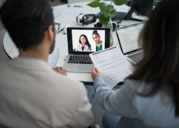 Photo by Kampus Production: https://www.pexels.com/photo/people-doing-online-job-interview-8636626/
