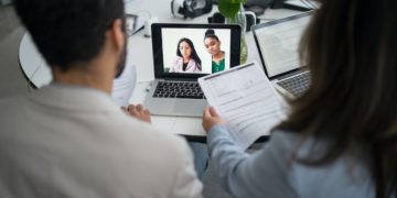 Photo by Kampus Production: https://www.pexels.com/photo/people-doing-online-job-interview-8636626/