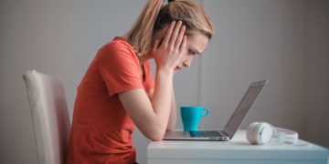 Photo by Andrea Piacquadio: https://www.pexels.com/photo/young-troubled-woman-using-laptop-at-home-3755755/