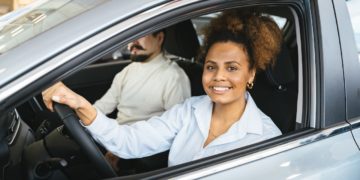 Photo by Antoni Shkraba: https://www.pexels.com/photo/smiling-woman-sitting-inside-the-car-7144214/