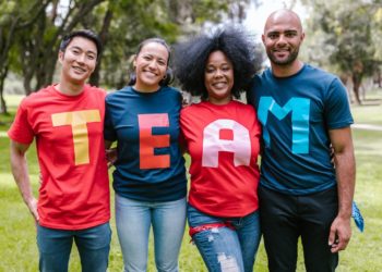 Photo by RODNAE Productions: https://www.pexels.com/photo/group-of-people-wearing-shirts-spelled-team-7551442/