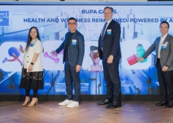(From Left) Dr. Yvonne Leung, director of customer transformation &g of Bupa Hong Kong; Earwin Lim, technology director of Bupa Hong Kong; Andrew Merrilees, managing director of Bupa Hong Kong; and Yuman Chan, general manager of the Bupa Insurance Business