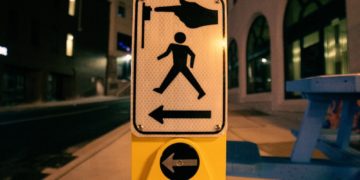 Photo by Erik Mclean: https://www.pexels.com/photo/sign-for-pedestrians-on-post-on-roadside-5864188/