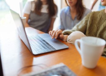 Photo by Fox: https://www.pexels.com/photo/person-using-laptop-1595390/