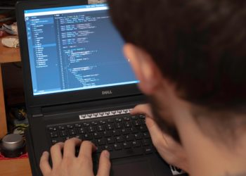 Photo by Jules Amé: https://www.pexels.com/photo/person-using-black-dell-laptop-computer-4078342/