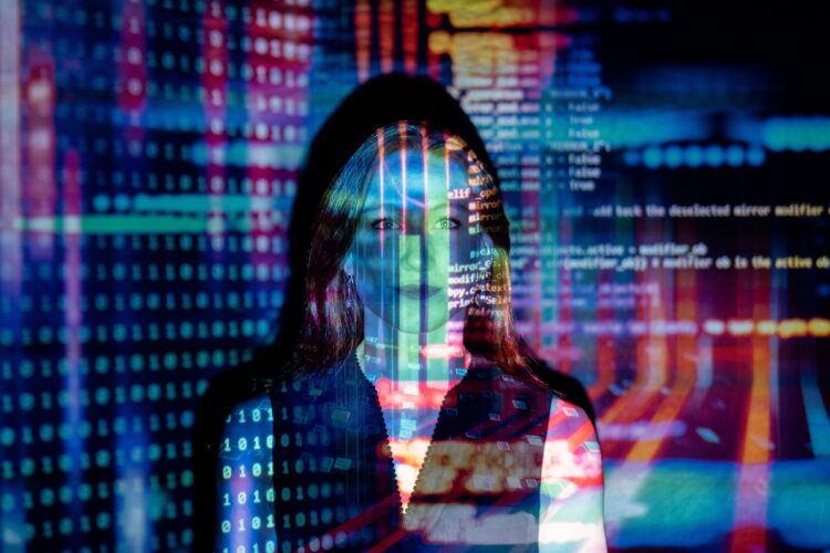Photo by ThisIsEngineering from Pexels: https://www.pexels.com/photo/code-projected-over-woman-3861969/