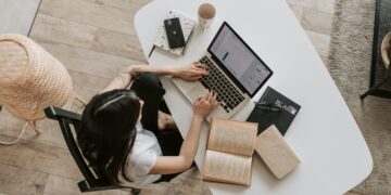 Photo by Vlada Karpovich: https://www.pexels.com/photo/young-lady-typing-on-keyboard-of-laptop-in-living-room-4050315/