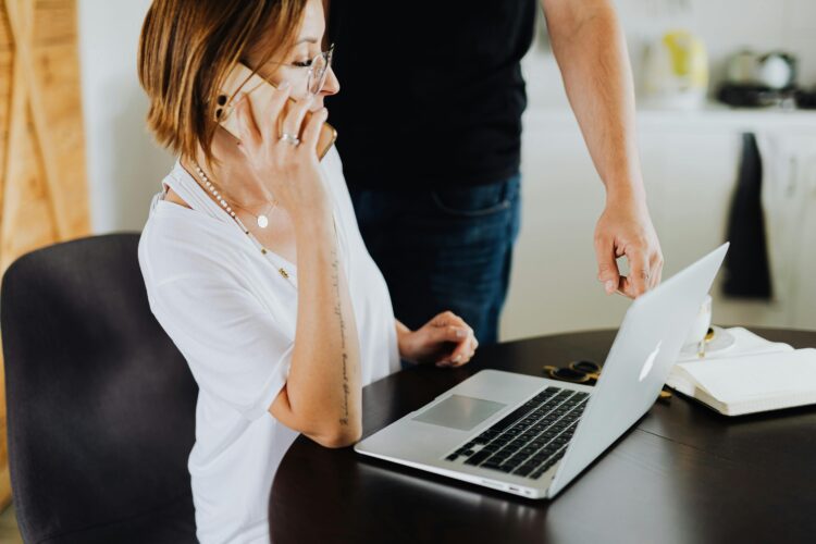 Photo by Karolina Kaboompics: https://www.pexels.com/photo/woman-using-laptop-computer-and-mobile-phone-in-an-office-4968560/