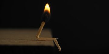 Photo by Sebastian Sørensen: https://www.pexels.com/photo/lighted-matchstick-on-brown-wooden-surface-750225/