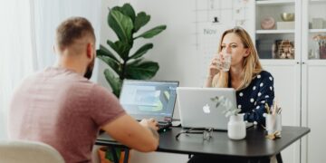 Photo by Karolina Kaboompics: https://www.pexels.com/photo/man-and-woman-sharing-desk-at-office-5904093/