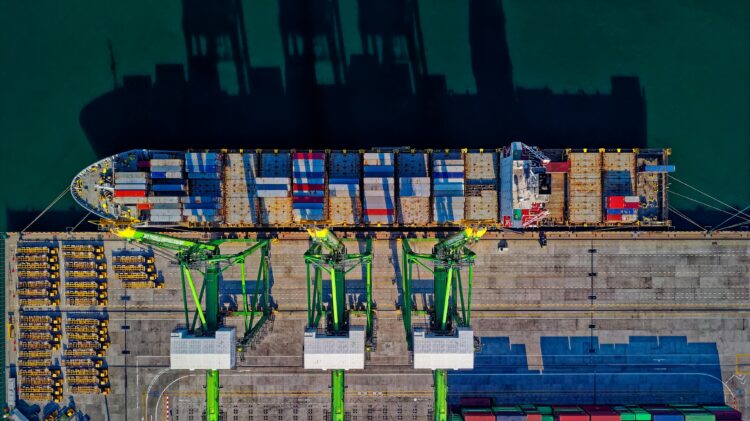 Photo by Tom Fisk: https://www.pexels.com/photo/aerial-view-of-cargo-ship-1554646/